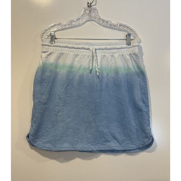 T by Talbots Soft Stretch Knit Tie‎ Waist Pull On Skirt Womens Medium - Picture 1 of 5